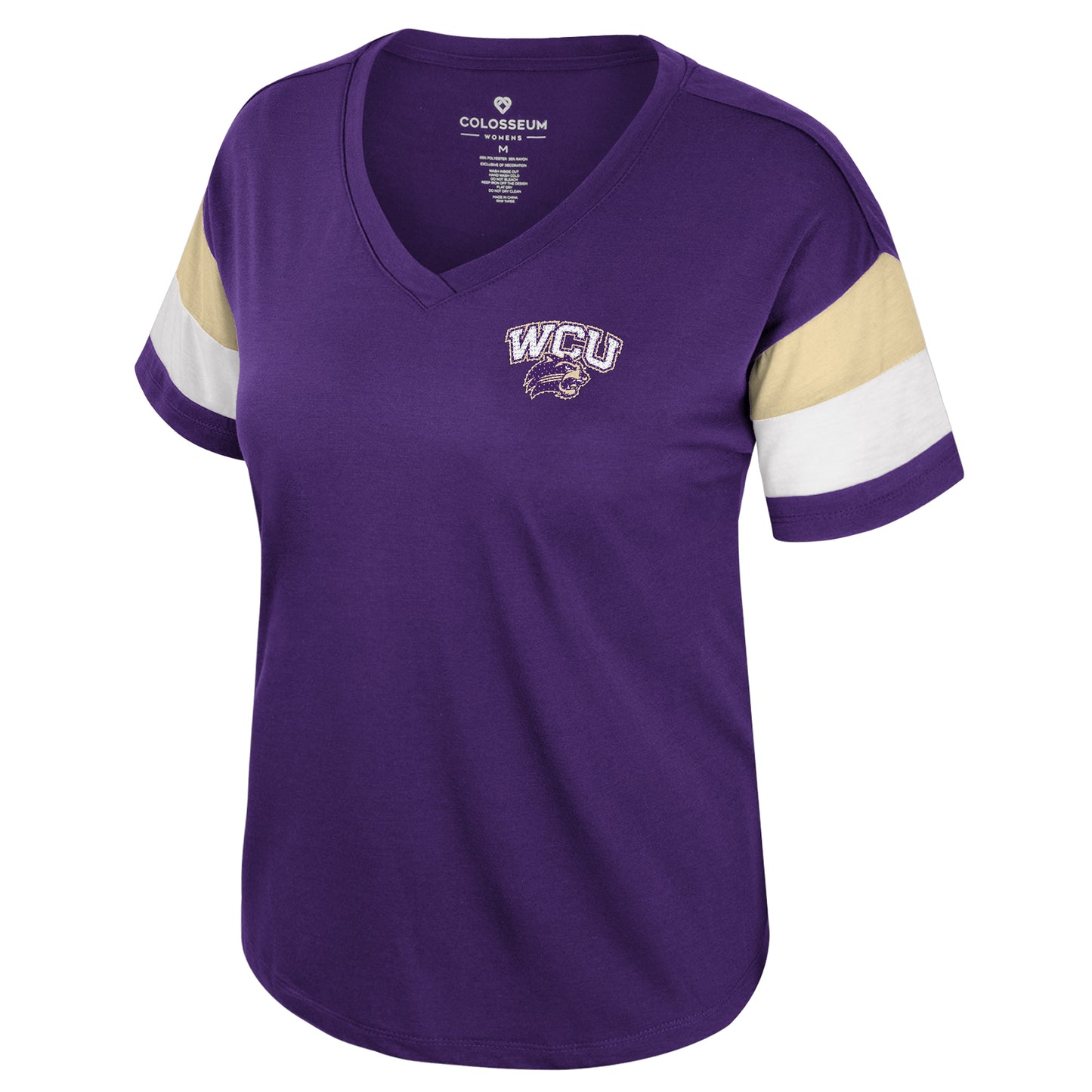 WCU Women's Sparkle V-Neck Tee