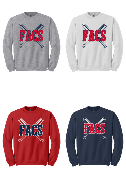 FACS Baseball / Softball Sweatshirt (Adult)