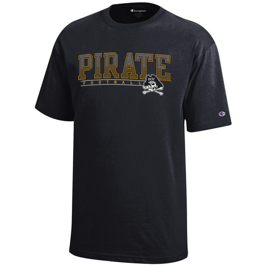 ECU Champion Youth S/S Tee (Black)