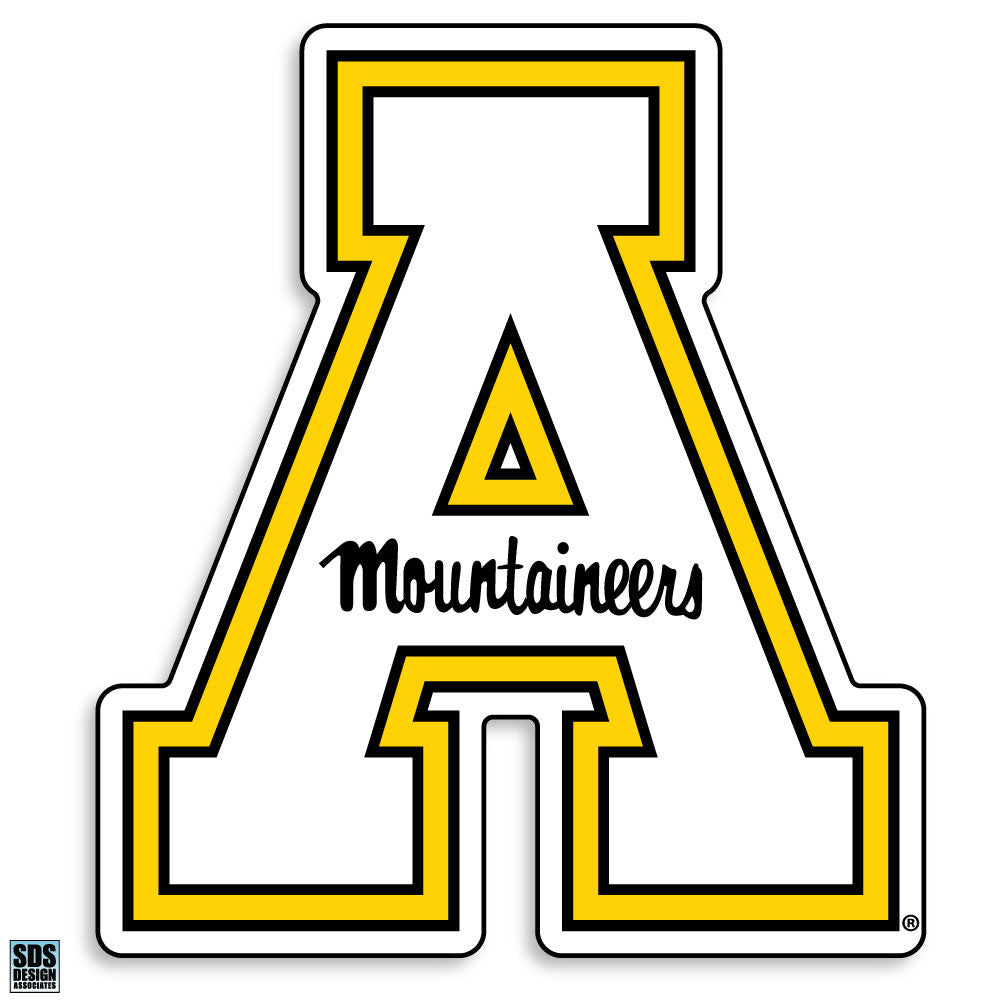 Appalachian White "A" Vinyl Decal