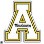 Appalachian White "A" Magnet