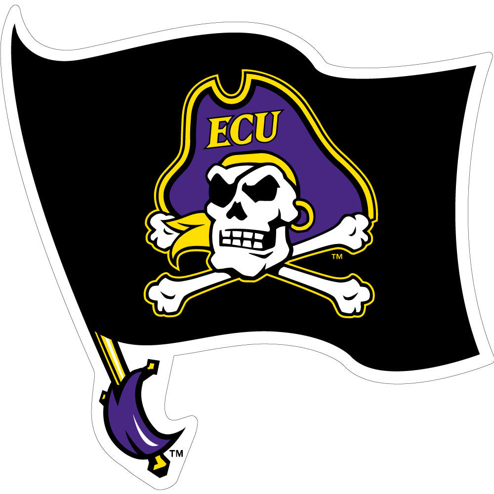 ECU Black Flag Decal (3")