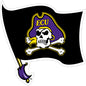 ECU Black Flag Decal (3")