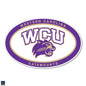 WCU Euro Arched Mascot Decal