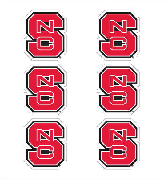 NC State "NCS" Interlock Vinyl Decal - 1"
