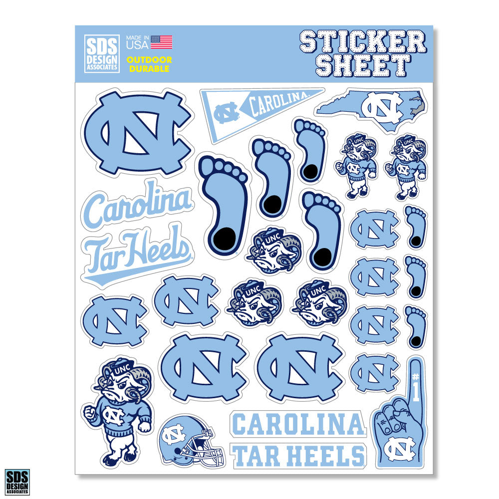 UNC Sticker Sheet