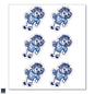 UNC Strutting Ram Vinyl Decals (Pack of 6)