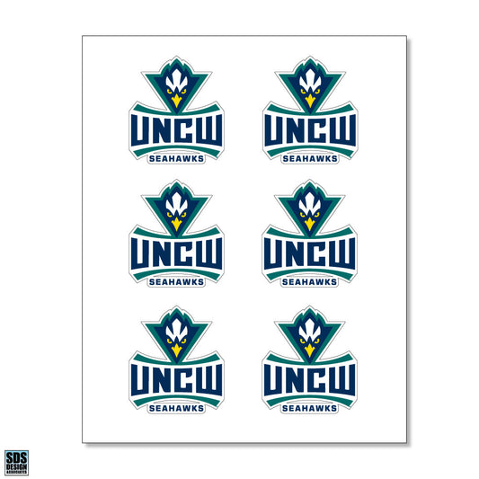 UNCW 1" Decals - 6 Pack