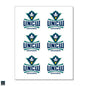 UNCW 1" Decals - 6 Pack